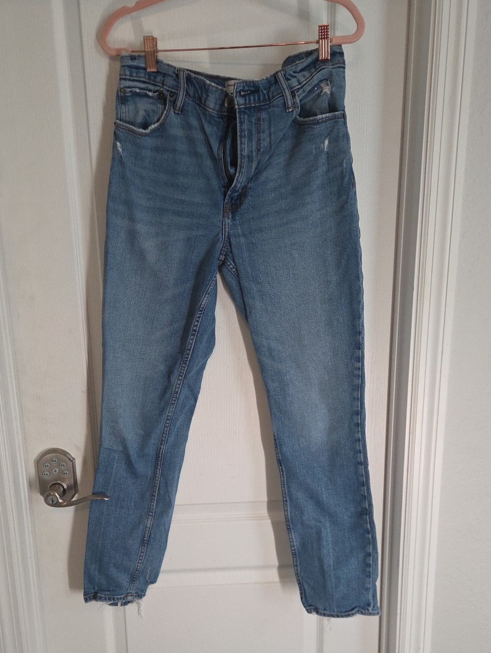 Abercrombie & Fitch Women's Skinny Jeans - Light Blue Denim